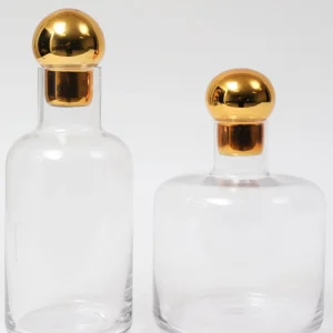 Inspire Me! Home Decor Decanter With Gold Round Top (2 Sizes)