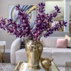 Inspire Me! Home Decor Deep Purple Dendrobium Orchid Stem