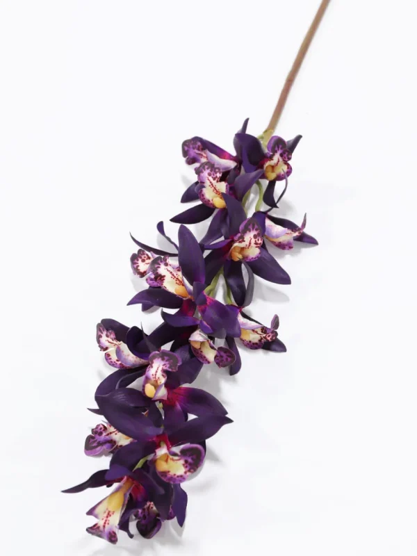 Inspire Me! Home Decor Deep Purple Dendrobium Orchid Stem