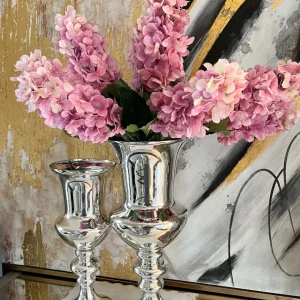 Inspire Me! Home Decor Detailed Stem Vase (2 Colors & 2 Sizes)