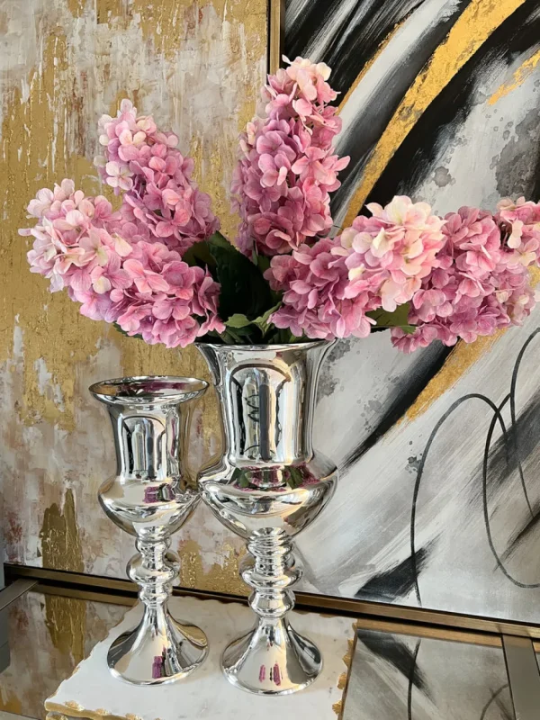 Inspire Me! Home Decor Detailed Stem Vase (2 Colors & 2 Sizes)