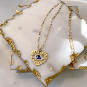 Inspire Me! Home Decor Evil Eye Necklace