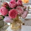 Inspire Me! Home Decor Floral Stems Real Touch Rose Bundle (2 Colors)