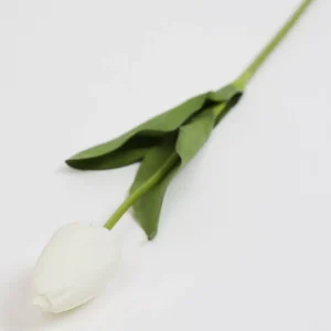 Inspire Me! Home Decor Floral Stems 27″ White Real Touch Tulip Stem