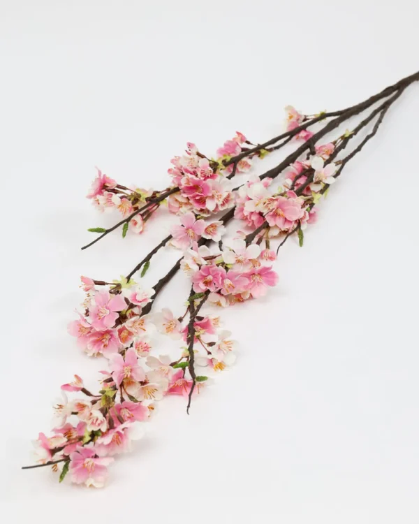 Inspire Me! Home Decor Floral Stems 51″ Pink & Cream Cherry Blossom Stem