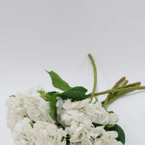 Inspire Me! Home Decor Floral Stems Real Touch White Hydrangea Stem