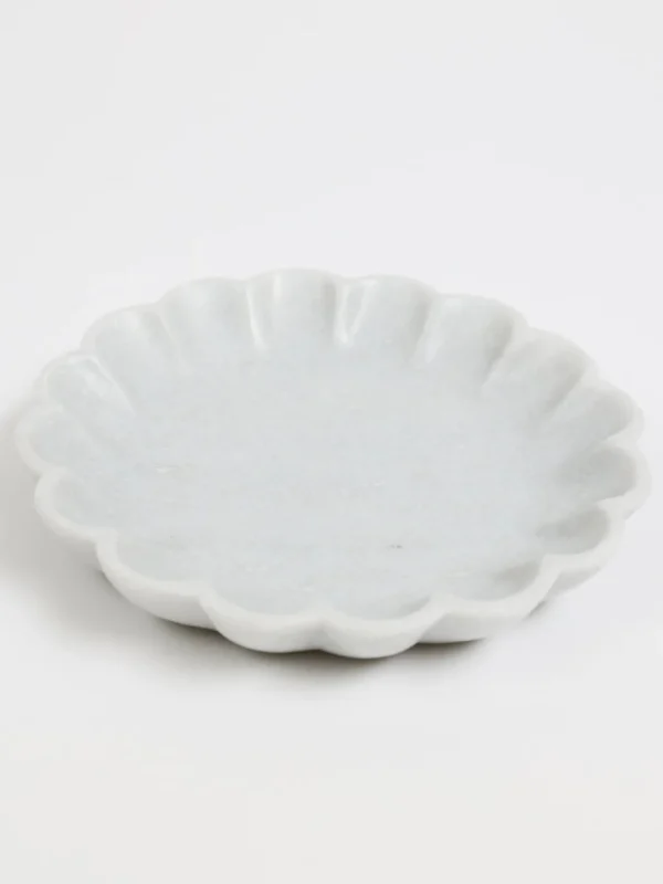 Inspire Me! Home Decor Flower Shaped Marble Bowl