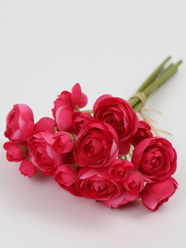 Inspire Me! Home Decor Floral Stems Mini Ranunculus Bundle (3 Colors)
