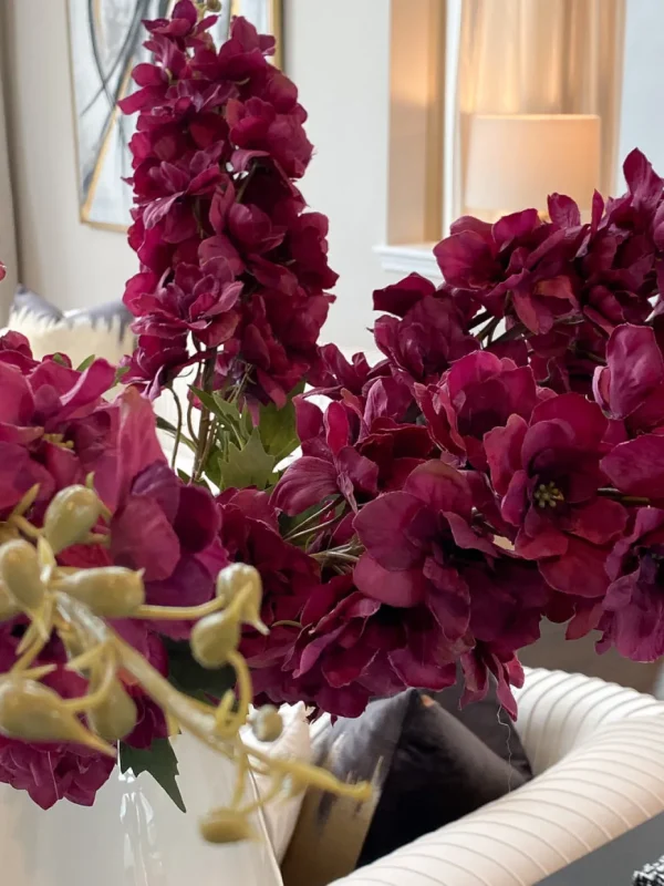 Inspire Me! Home Decor Floral Stems 37″ Delphinium Stem (3 Colors)