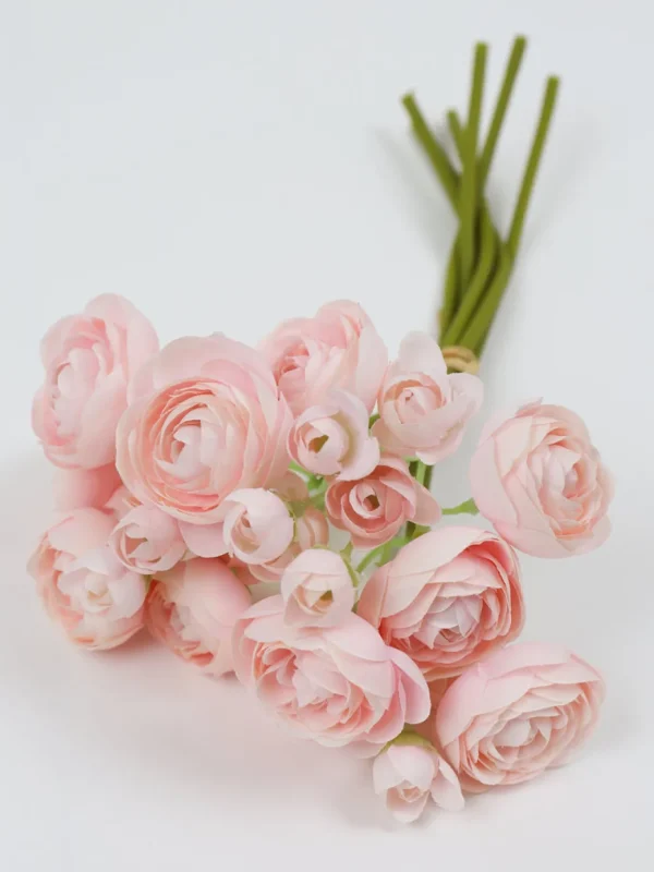 Inspire Me! Home Decor Floral Stems Mini Ranunculus Bundle (3 Colors)