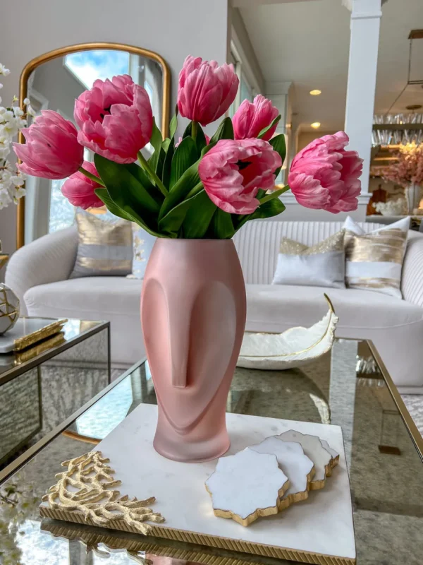Inspire Me! Home Decor Floral Stems 24″ Real Touch Tulip Bloom Stem