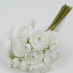 Inspire Me! Home Decor Floral Stems Mini Ranunculus Bundle (3 Colors)