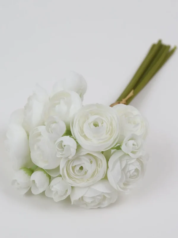 Inspire Me! Home Decor Floral Stems Mini Ranunculus Bundle (3 Colors)