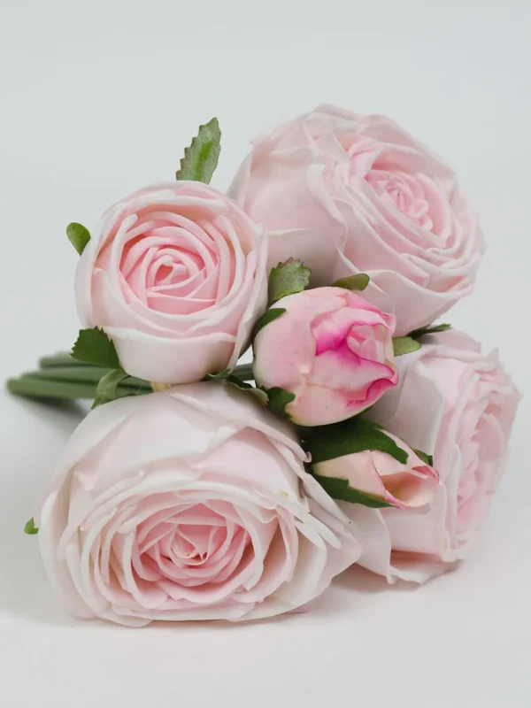 Inspire Me! Home Decor Floral Stems Real Touch Rose Bundle (2 Colors)