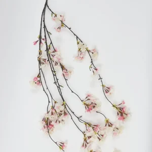 Inspire Me! Home Decor Floral Stems 58″ Pink And White Cascading Cherry Blossom Stem