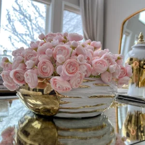 Inspire Me! Home Decor Floral Stems Mini Ranunculus Bundle (3 Colors)