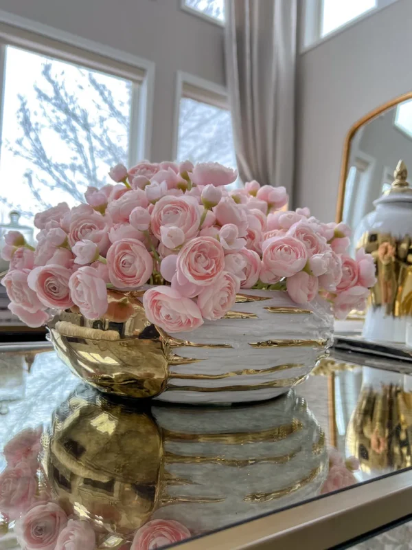 Inspire Me! Home Decor Floral Stems Mini Ranunculus Bundle (3 Colors)