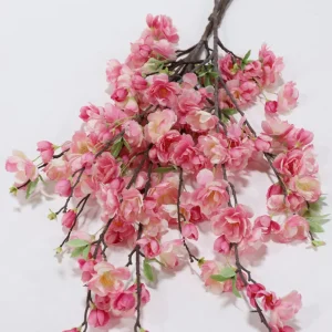 Inspire Me! Home Decor Floral Stems Pink Cherry Blossom Branch Stem