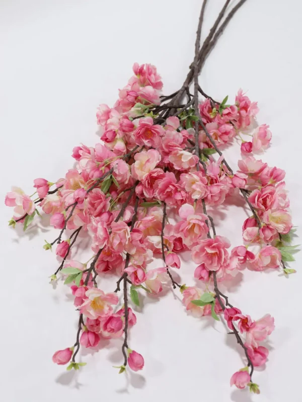 Inspire Me! Home Decor Floral Stems Pink Cherry Blossom Branch Stem