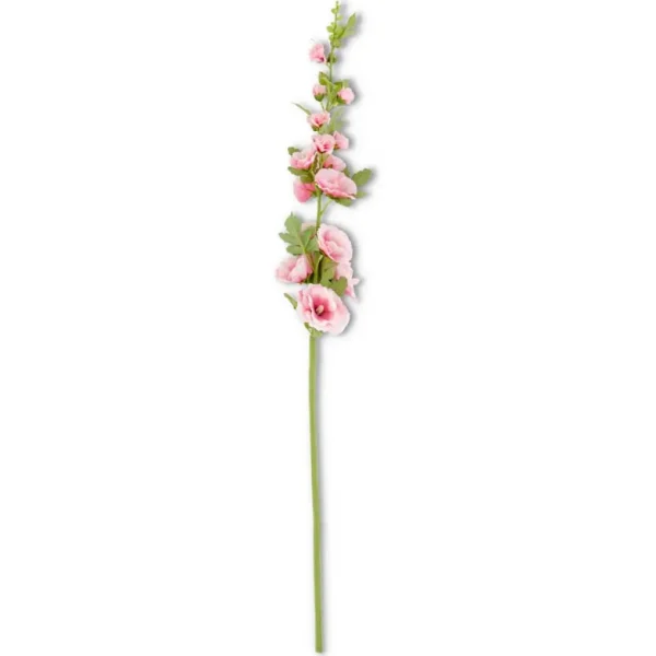 Inspire Me! Home Decor Floral Stems Hollyhock Stem (3 Colors)