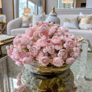 Inspire Me! Home Decor Floral Stems Mini Ranunculus Bundle (3 Colors)