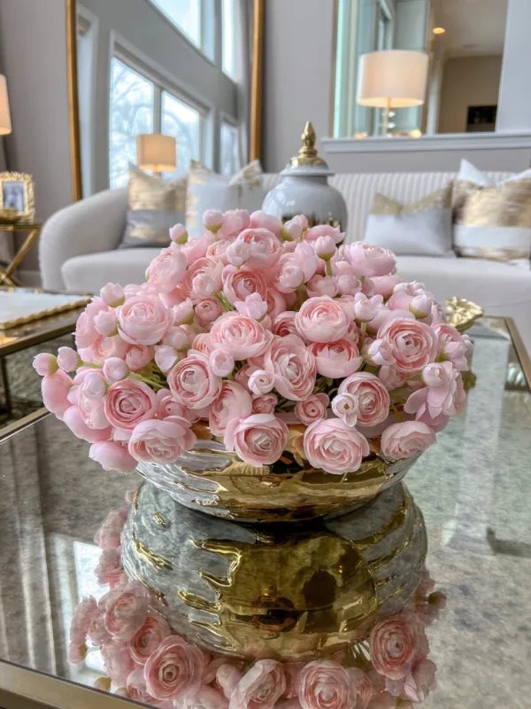 Inspire Me! Home Decor Floral Stems Mini Ranunculus Bundle (3 Colors)