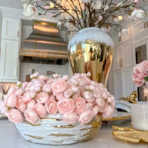 Inspire Me! Home Decor Floral Stems Mini Ranunculus Bundle (3 Colors)