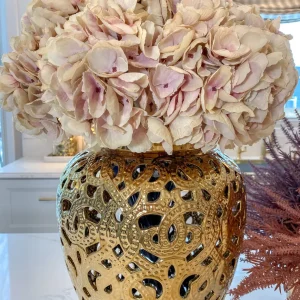 Inspire Me! Home Decor French Beige/Blush Hydrangea Stem Floral Stems