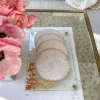 Inspire Me! Home Decor Glass Tray W/ Gold Corner Detail