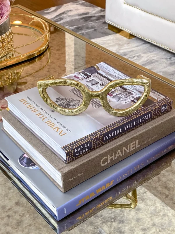 Inspire Me! Home Decor Glasses Sculpture ( 2 Colors )