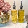 Inspire Me! Home Decor Glass Detailed Oil And Vinegar Dispensers (Set Of 2) KITCHEN