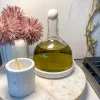 Inspire Me! Home Decor Glass Decanter With Round Marble Topper And Base