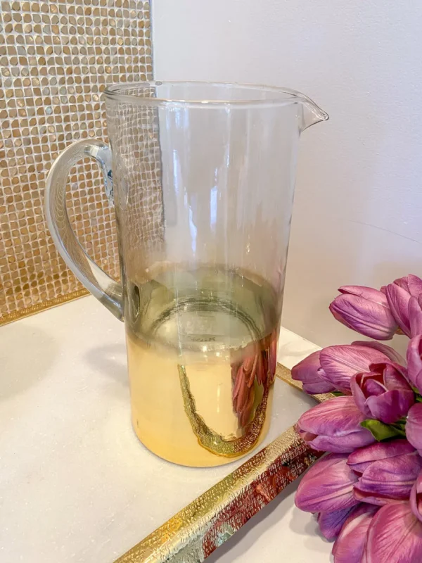 Inspire Me! Home Decor Glass And Gold Ombre Pitcher