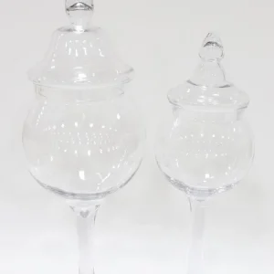 Inspire Me! Home Decor Glass Stem Jar (2 Sizes) Jars