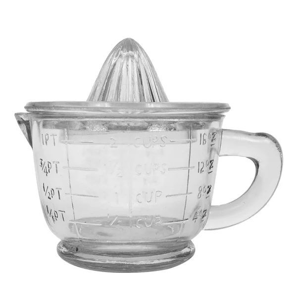 Inspire Me! Home Decor Glass Measuring Cup With Juicer Lid