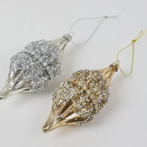 Inspire Me! Home Decor Glass Drop Ornaments (2 Colors)