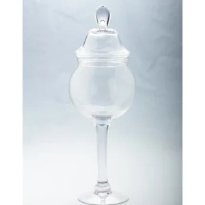 Inspire Me! Home Decor Glass Stem Jar (2 Sizes) Jars