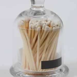 Inspire Me! Home Decor Glass Cloche With White Tip Matches