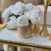 Inspire Me! Home Decor Gold Texture Votive Vase