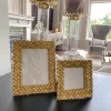 Inspire Me! Home Decor Gold Braided Patterned Picture Frame (3 Sizes)