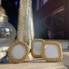 Inspire Me! Home Decor Gold Chain Braided Mini Picture Frame (3 Shapes)