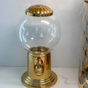 Inspire Me! Home Decor Gold Gumball Machine