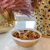 Inspire Me! Home Decor Gold And White Snack Bowl And Spoon Set