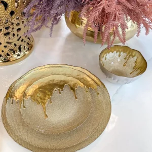 Inspire Me! Home Decor Gold Dipped Dinnerware Collection (Sold Separately)