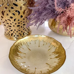 Inspire Me! Home Decor Gold Dipped Large Bowl