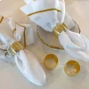 Inspire Me! Home Decor Gold Napkin Rings Set Of 4