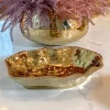 Inspire Me! Home Decor Gold Wavy Beaded Serving Bowl