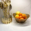 Inspire Me! Home Decor Gold Wire Metal Bowl