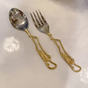 Inspire Me! Home Decor Gold Branch Server Set