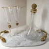 Inspire Me! Home Decor Gold Decanter With Crystal Stopper